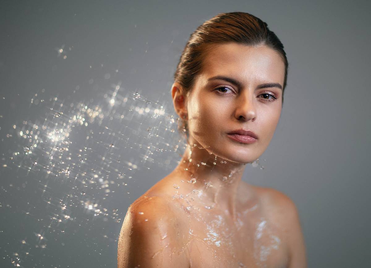 industry expert makeup dermatologist recommended skin comparison showing healthy vs inflamed skin under professional lighting